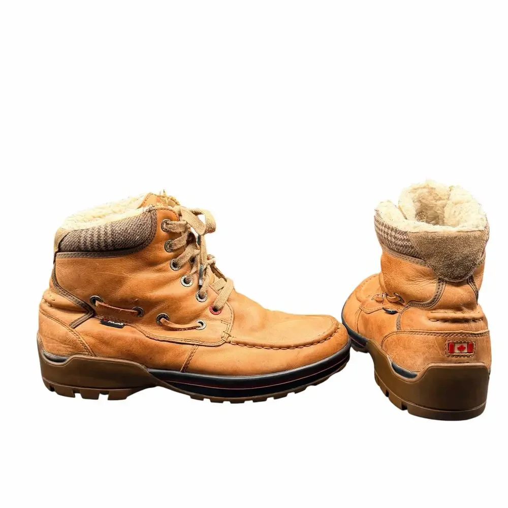 Pajar Canada Leather Shearling Lined Winter Boots Men’s 11–11.5